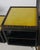 Chinoiserie 1970s Hollywood Regency Black Lacquer and Chartreuse Leather Table Set For Sale - Image 3 of 8