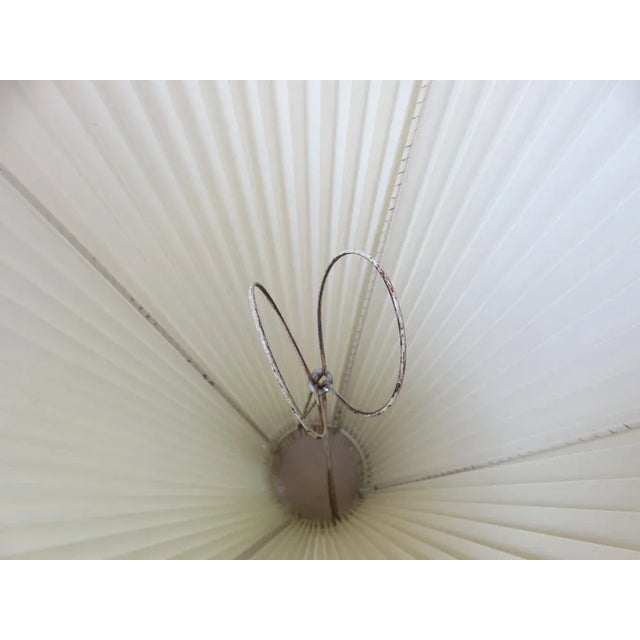 Minimalist Pleated Screen Plastic String Table Lamp, 1960s For Sale - Image 17 of 18