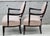 Barbara Barry Barbara Barry Baker Furniture Pink Mahogany Frame Oval X Back Lounge Chairs a Pair For Sale - Image 4 of 8