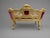 Late 20c French Louis XVI Red Velvet Gilt Beech Settee For Sale - Image 6 of 13