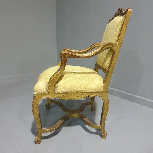 Antique English Gilt Chair, 1790 For Sale - Image 11 of 13