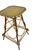 Rustic Adirondack Twig Side Table With Hand-Painted Green Accents – Folk Art Cabin Style For Sale - Image 15 of 17