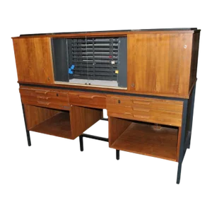 1960s George Nelson Style Photography Slide Cabinet Elden Enterprises