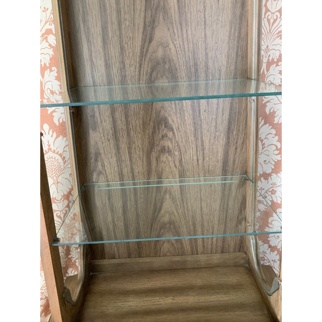 1960s 1960s Mid Century Obelisk Curio Cabinet For Sale - Image 5 of 12