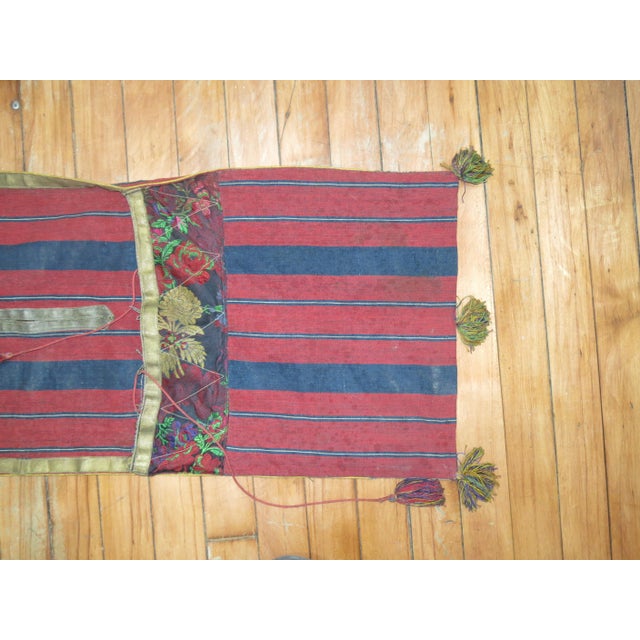 Rustic Vintage Indian Textile - 1'1" x 3'1" For Sale - Image 3 of 6