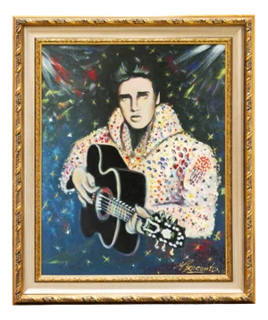 Vincent Brunetti, Elvis, 2000s, Mixed Media, Framed