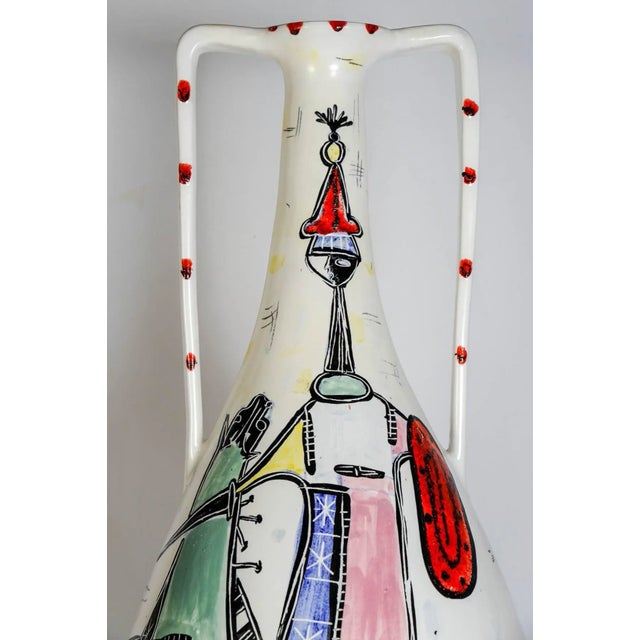 Italian Ceramic Vase by N Narell Jaro, 1958 For Sale - Image 3 of 7