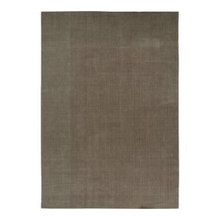 Rug & Kilim’s Modern Textural Solid Rug in Brown Tones For Sale