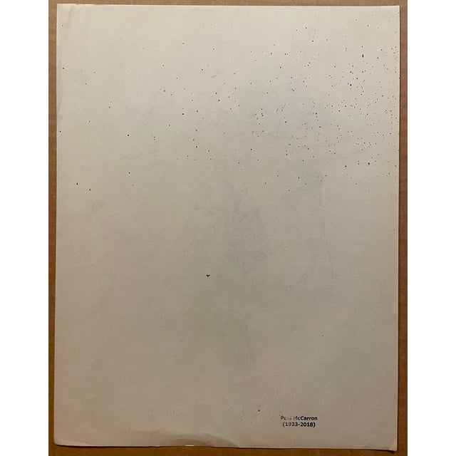 MCM portrait by Paul McCarron (1933-2018) later known as a prominent New York art dealer. This work is from the late 1950s...