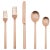Contemporary Mepra Stile 5-Piece Flatware Set, Ice Bronze For Sale - Image 3 of 3