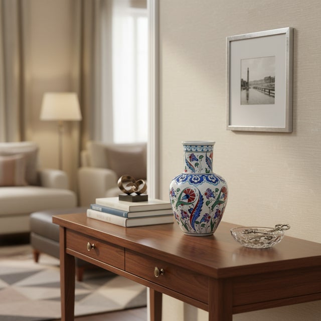 The Carnation Vase: Where Geometry Meets Nature Bring the elegance of an Ottoman palace garden into your home with this...