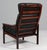 Wood High Back Lounge Chair by Illum Wikkelsø for N. Eilersen, 1960s For Sale - Image 7 of 8
