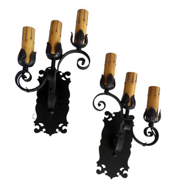 I really like the cut out details in these sconces on their backplates. Very gracefully designed snd perfect for your...