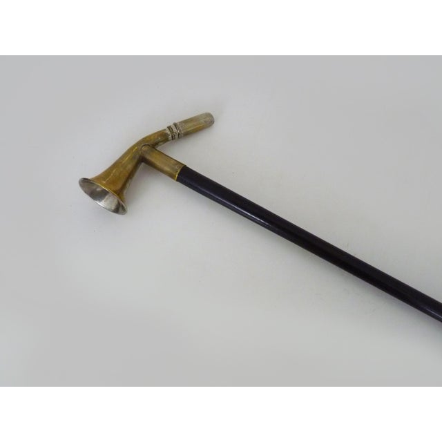 Walking Stick with Wooden Hunting Horn Mechanism, 1890s For Sale - Image 3 of 6