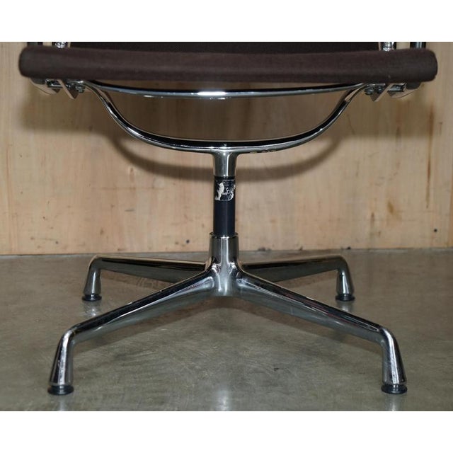 Brown EA 108 Swivel Desk Chair by Charles and Ray Eames For Sale - Image 9 of 18