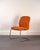 Cantilever Chair in Tubular Steel and Orange Upholstery, 1980 For Sale - Image 9 of 9