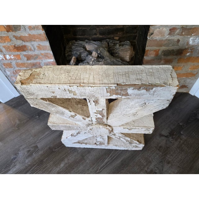 19th Century Victorian Architectural Salvage Chippy Paint Decorative Railing Element For Sale - Image 12 of 18