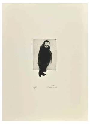 Enotrio Pugliese, The Sicilian, Etching, 1963