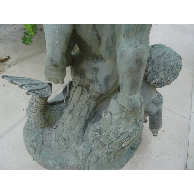Bronze Vintage Bronze Italian Fountain For Sale - Image 8 of 12