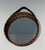 Brown Round Rattan and Leather Mirror, French Work, Dating from Around 1950 For Sale - Image 8 of 9