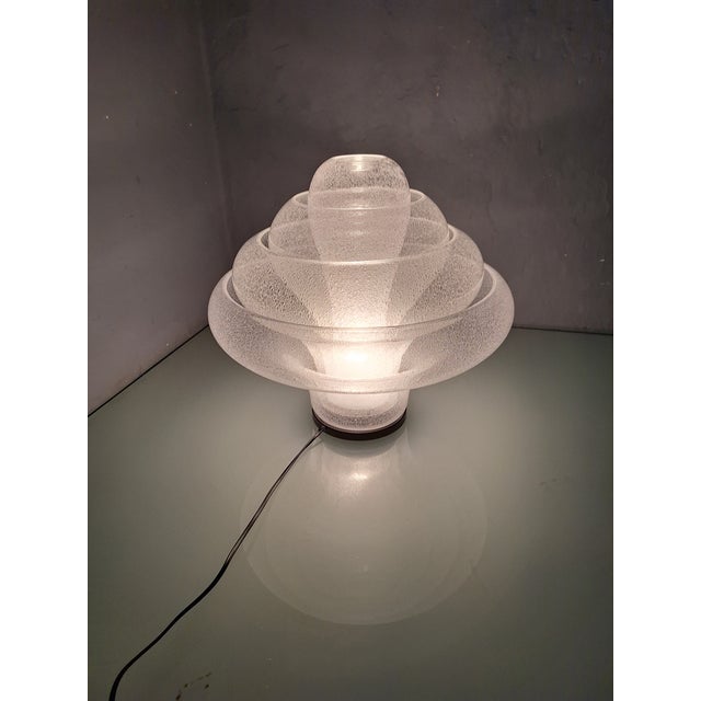 Lotus Pullegous Table Lamp in Murano Glass by V. Nason for Mazzega, 1980s For Sale - Image 6 of 18