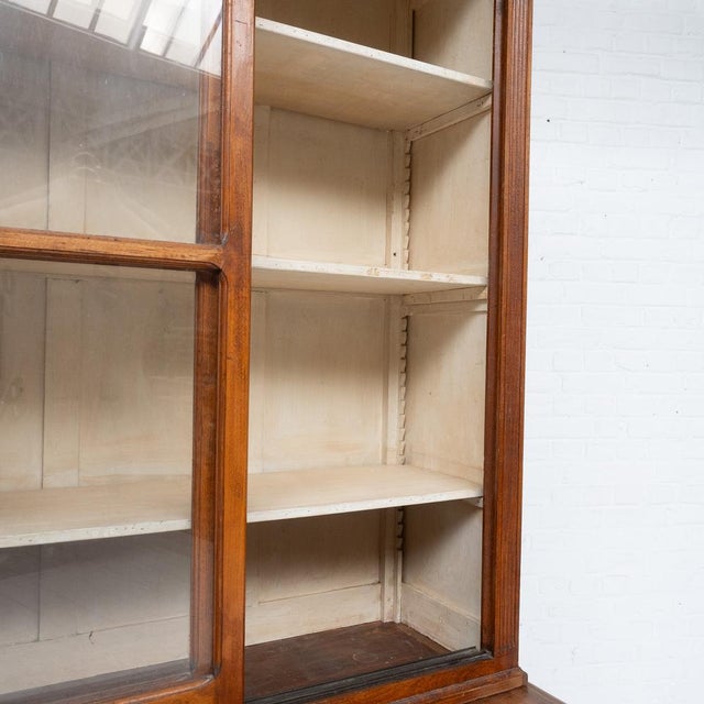 Bookcase with Sliding Doors, 1940s For Sale - Image 9 of 10