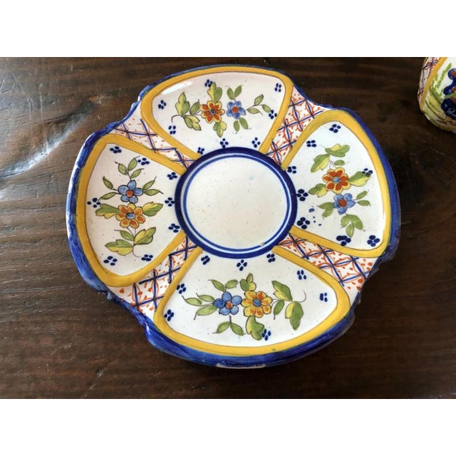 Antique Coffee Set from Henriot Quimper Faience, 1890s-1910s, Set of 24 For Sale - Image 11 of 18