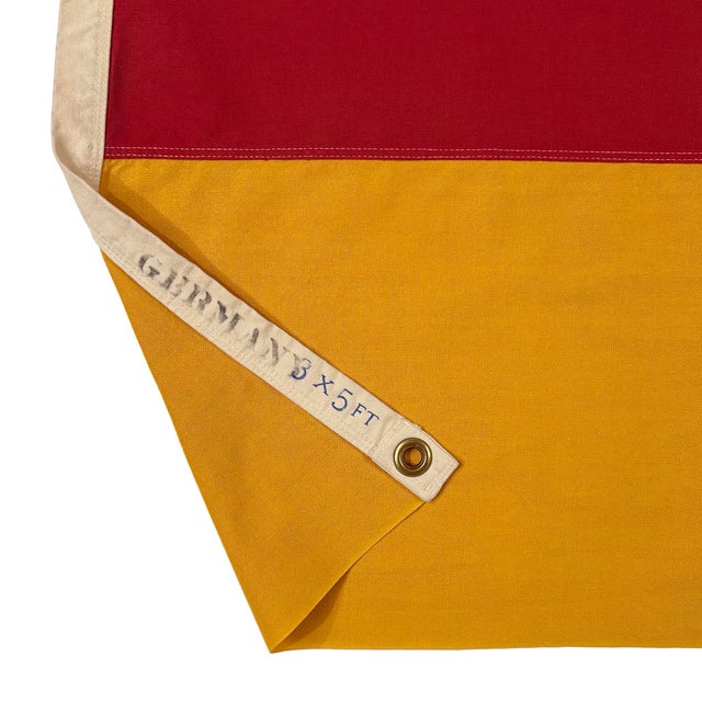 Vintage Sewn Cotton Flag of Germany For Sale - Image 4 of 6