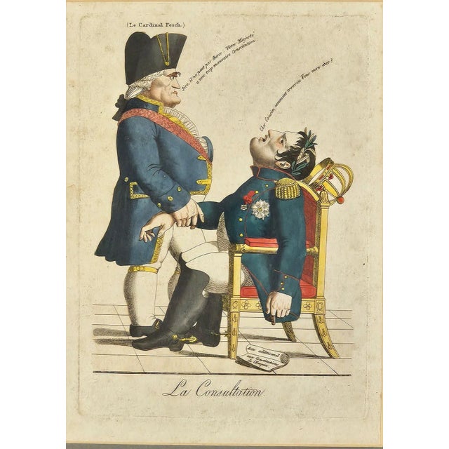 "La Consultation", a political engraving, France, early 19th century.