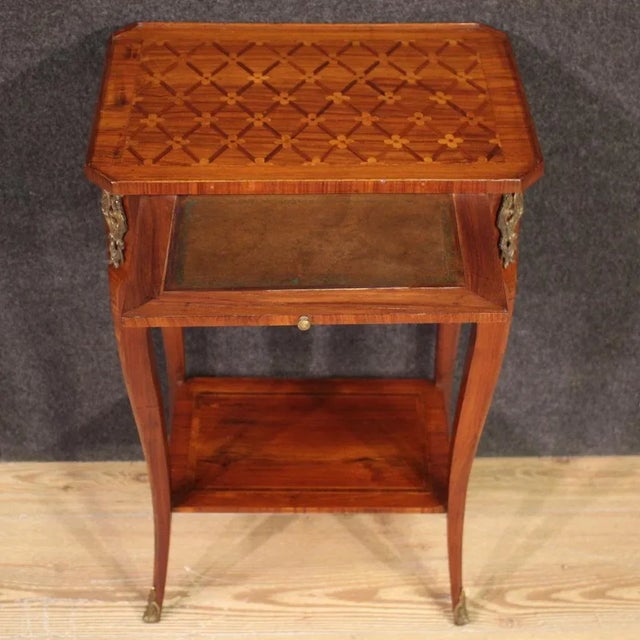 Brown Napoleon III Side Table, 1950s For Sale - Image 8 of 13