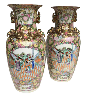 Large China Vases, 20th Century, Set of 2