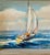 Sailboat Seascape Waves Original Oil on Canvas, by Alton (Framed) For Sale - Image 9 of 9