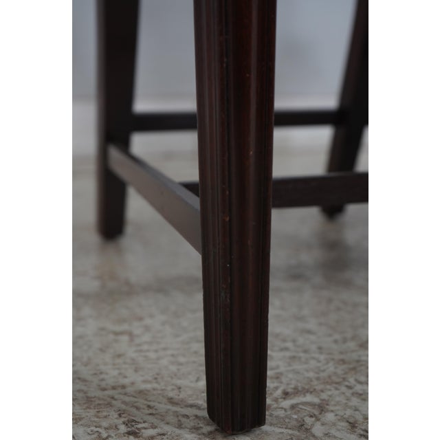 Vintage Mahogany Double Chair Back Settee W. Needlepoint Upholstery For Sale - Image 17 of 18