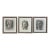 Set of Three Charcoal Portraits From the Mid 20th Century, Europe For Sale