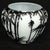 Black Contemporary Mid-Century Modern Revival Black & White Cased Glass Bamboo Vase For Sale - Image 8 of 12