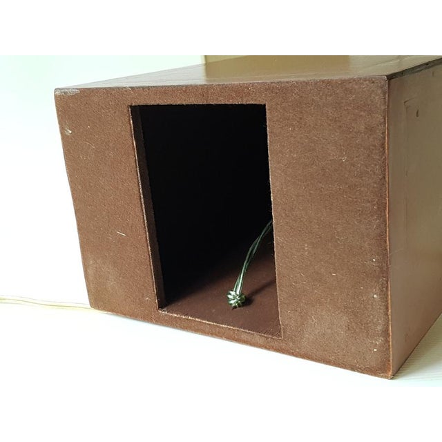 Leather Lamp by Jacques Adnet, 1970s For Sale - Image 6 of 9