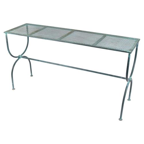 20th Century Contemporary Console Table in Metal For Sale - Image 6 of 6
