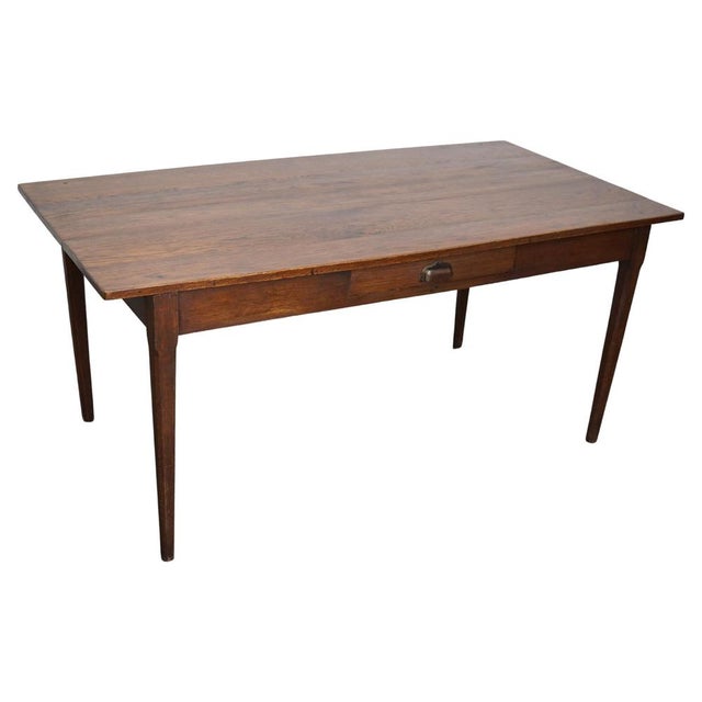 Art Deco French Oak Farmhouse Dining Table, 1920s For Sale - Image 16 of 16