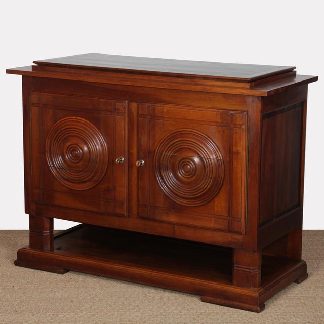 Walnut Sideboard in the style of Charles Dudouyt, 1940 For Sale - Image 12 of 12