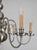 White brass chandelier after complete restoration of the electrical installation - complete new cables, sockets and...