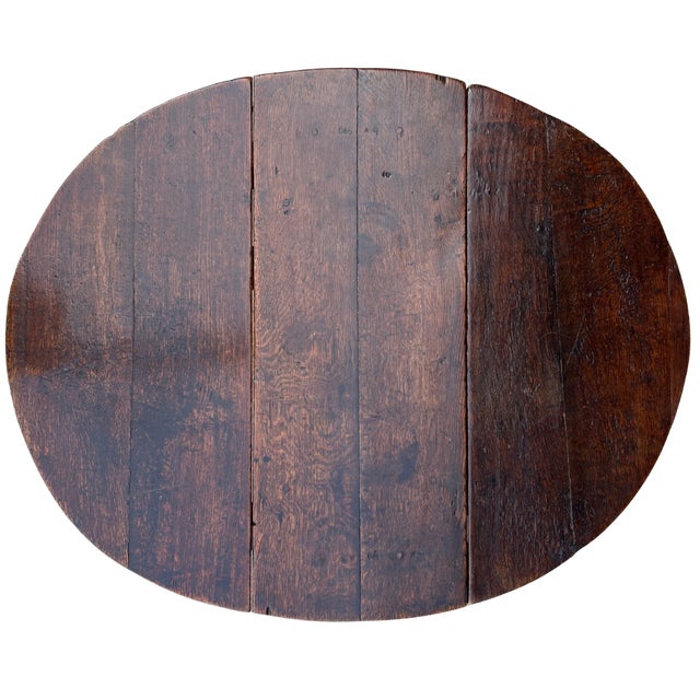 Brown Late 19th Century English Oak Gateleg Table For Sale - Image 8 of 8