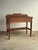 Antique Quarter Sawn Oak Console Table With Carved Gallery Back For Sale - Image 16 of 17