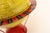Vintage Replogle Yellow and Red Tin Litho "Globe Grams' Spinning World Globe For Sale - Image 9 of 18