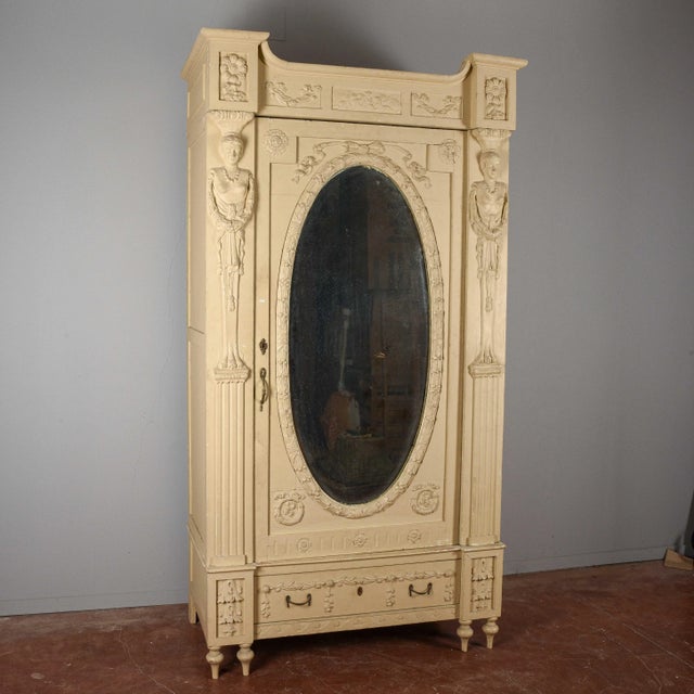 20th Century Papier-Mâché Wardrobe For Sale - Image 4 of 18