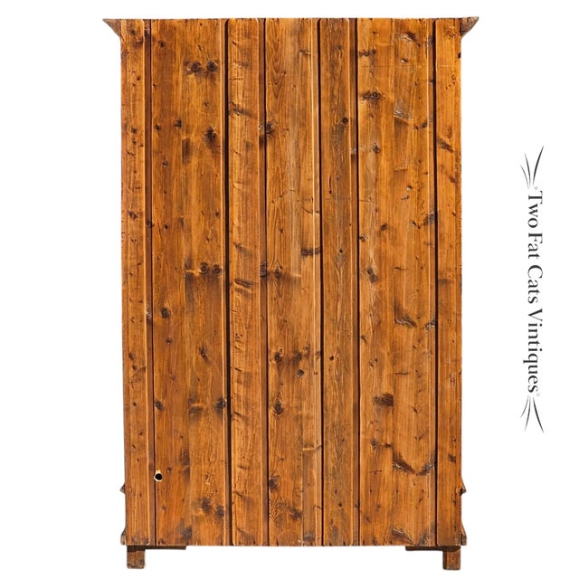 Antique Victorian Mirrored Wardrobe | Armoire | Linen Press | Circa 1880–1910 For Sale - Image 6 of 18