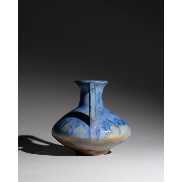 Vintage Art Deco Vase in Stoneware from Pierrefonds, France, 1910s For Sale - Image 6 of 11