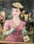 Impasto Impressionist Oil on Canvas of Woman With Rose Attributed to Dietz Edzard For Sale In New York - Image 6 of 12
