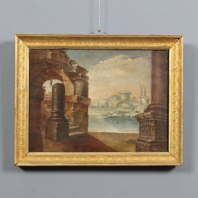 Landscape Composition, Oil Painting on Canvas For Sale - Image 10 of 10