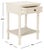 Spritely Home Tate 1 Drawer Accent Table in Distressed / White For Sale - Image 4 of 11