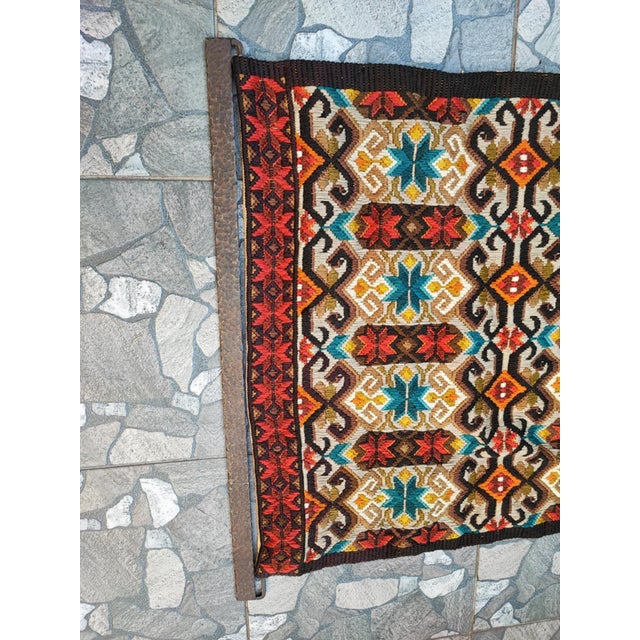 Vintage Tapestry Kilim in Wool, 1970s For Sale - Image 4 of 8